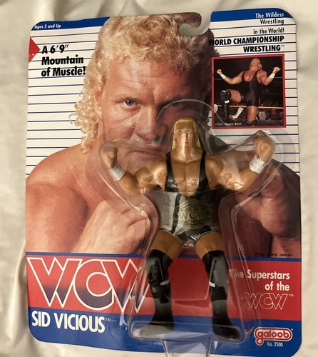 WCW galoob Psycho sid vicious black tights USA  ve...