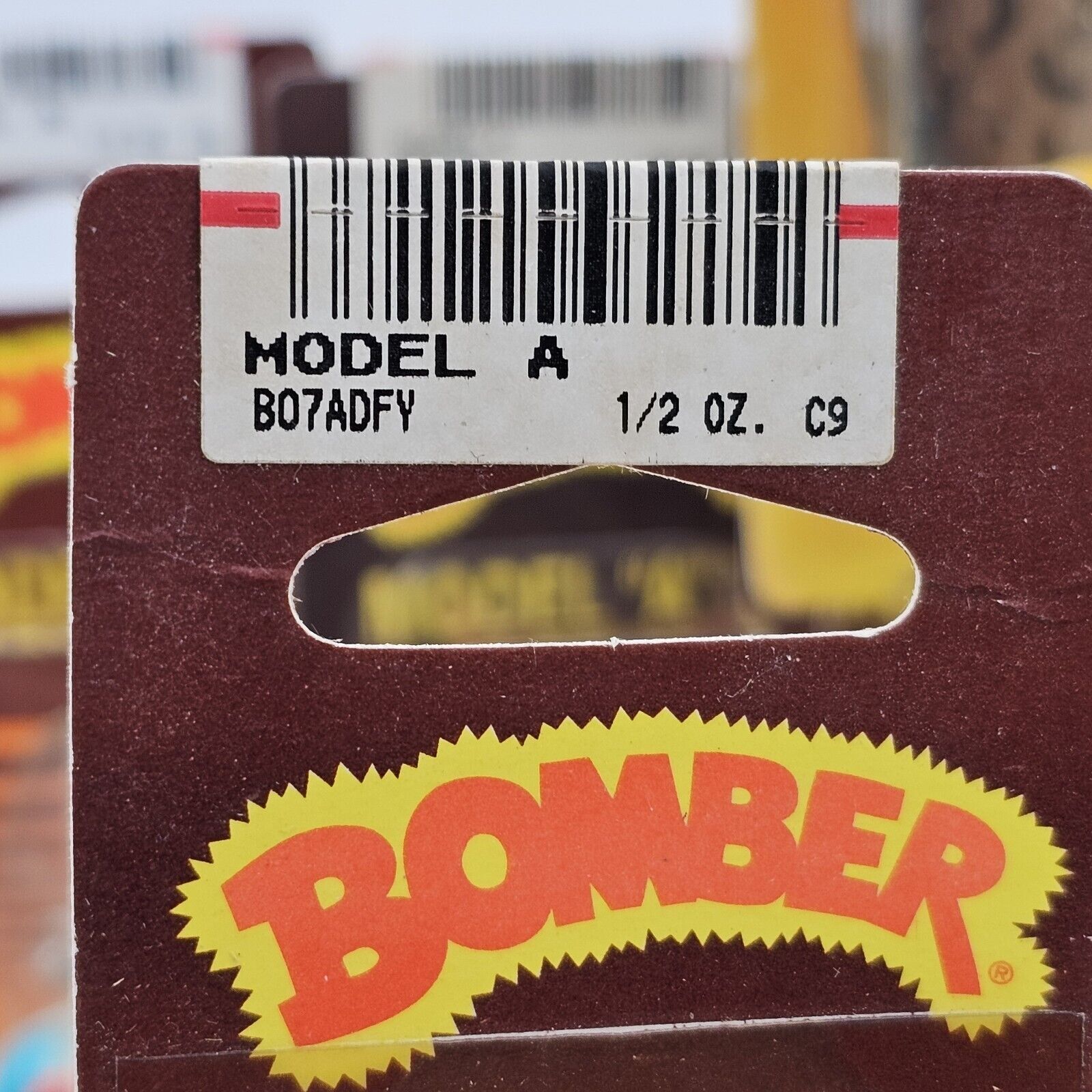 Vtg Bomber Lures Model A Crankbait 7A Orange Pack 1/2 Oz 8-10 Ft