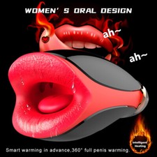 Automatic HandsFree Masturbaters Cup Male Sucking Heating Cup Blowjob Lubricants