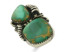 Vintage Navajo Ring 925 Sterling Silver Authentic Royston Turquoise Size 6.5