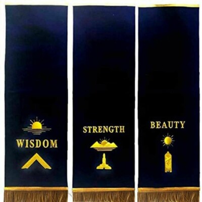 MASONIC BANNERS COVERS - MASONIC blue lodge pedestal covers