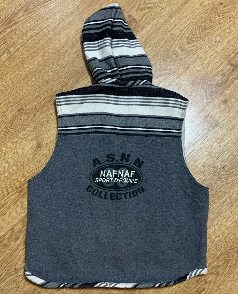 Gilet Jacket Gilet Naf Naf Vintage Naf Naf Gilet Navy/Brown XL