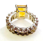 HSN Colleen Lopez Sterling Silver  Madeira Citrine & Amethyst Band Ring 5 — photo 5