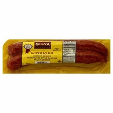 Silva Linguica Portuguese Sausage 11 Oz (6 Pack)