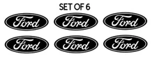 Small Ford Logo 6 Small Vinyl Decals Sticker decal  3" Ford Symbol Stickers