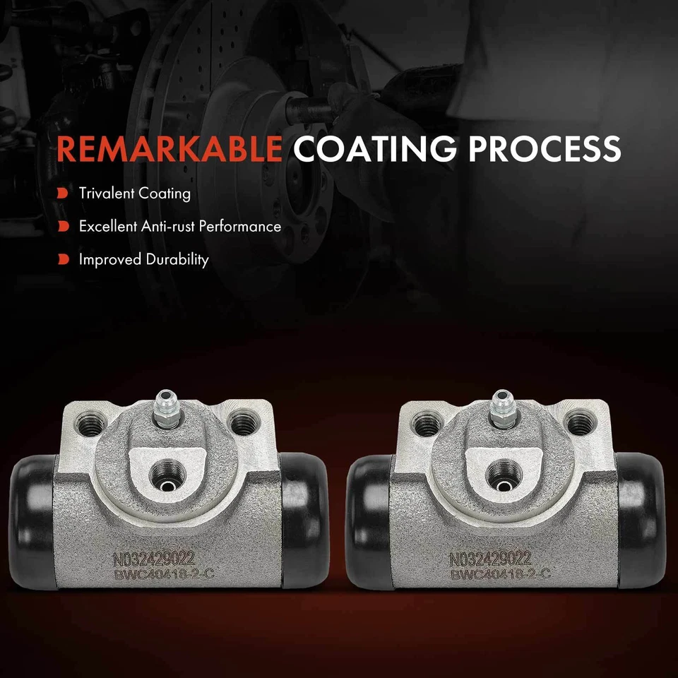 2x Cilindro de rueda de freno de tambor trasero izquierdo y derecho para Chrysler Imperial Dodge Plymouth Foto 3 de 4