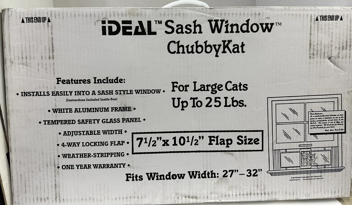 Ideal sash outlet window cat flap
