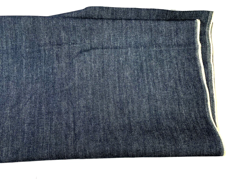 Vintage Selvage Denim Fabric Edge 56x60 Raw Dark Wash Craft Sewing - Image 3 of 4