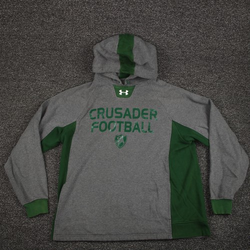 Under Armour Hoodie Erwachsene Large grau & grün ColdGear lockere Passform Langarm Herren