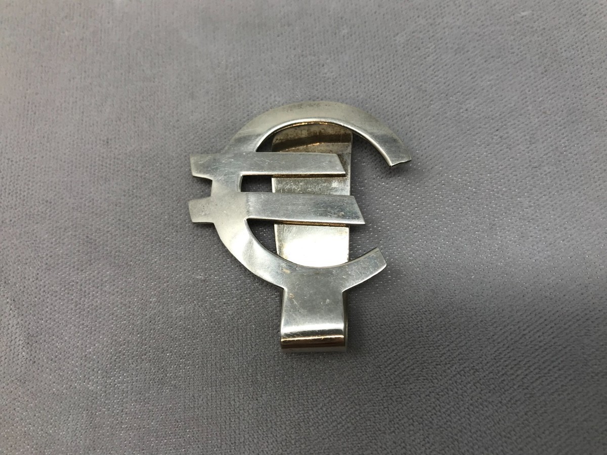 Sterling Silver Euro Money Clip | eBay