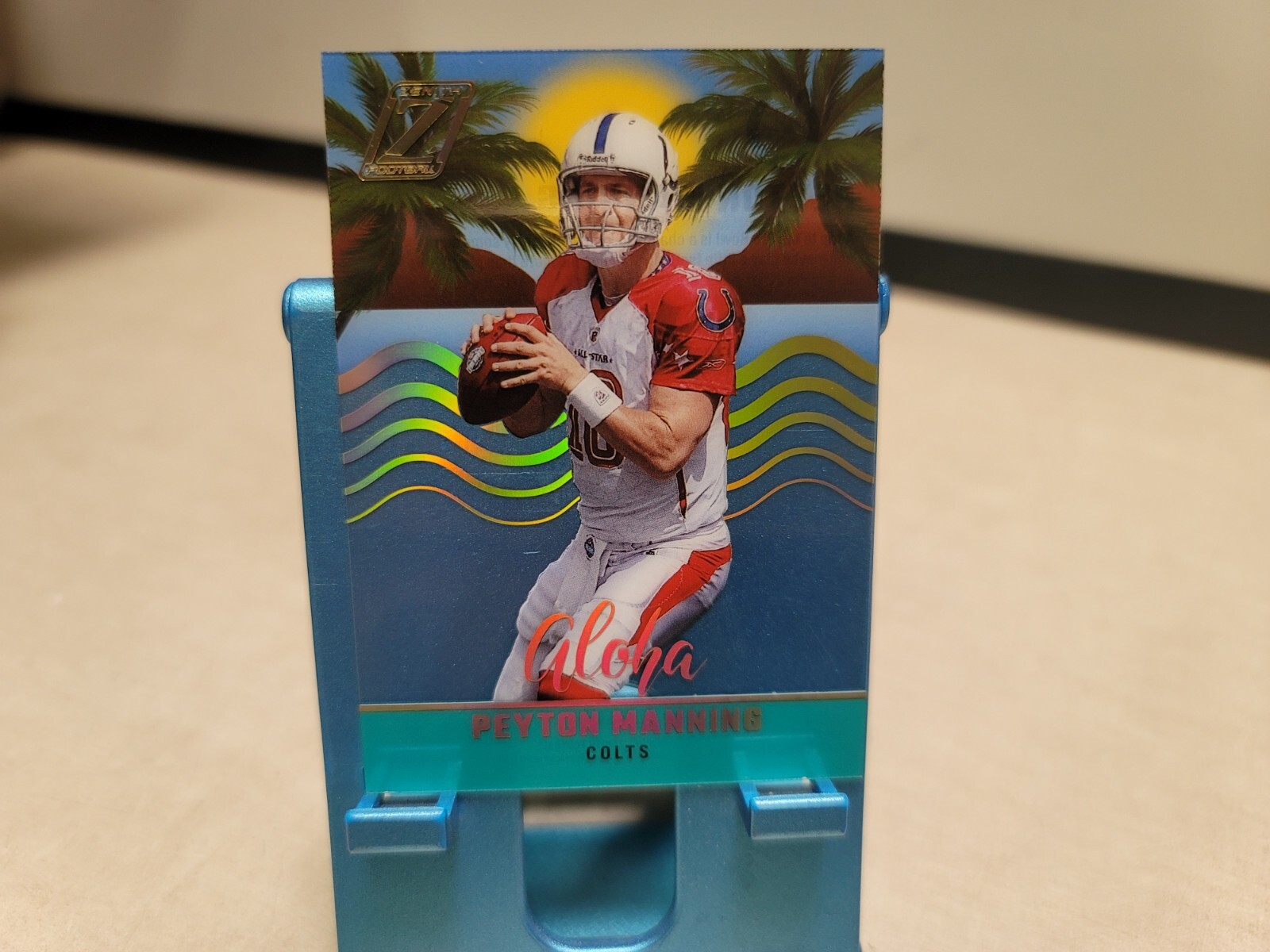 2022 Panini Zenith Aloha Acetate SSP Case Hit Insert Peyton Manning Colts T8508