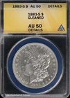 1883-S $1 Morgan Silver Dollar ANACS AU 50 Details