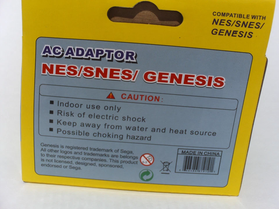 NEW AC Adapter/Power Supply Cord for Super Nintendo-SNES or NES REPLACEMENT NIB - Image 3 of 4