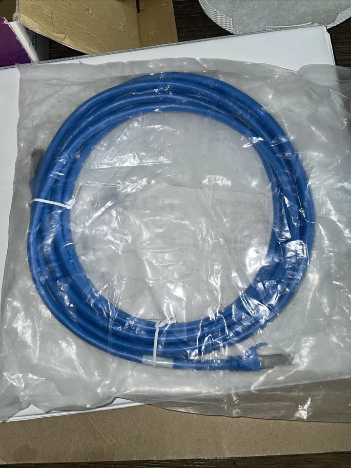 Belden 15 ft CAT6 Ethernet Patch Cable RJ45 Plug Blue C6F1106015 - Image 2 of 2