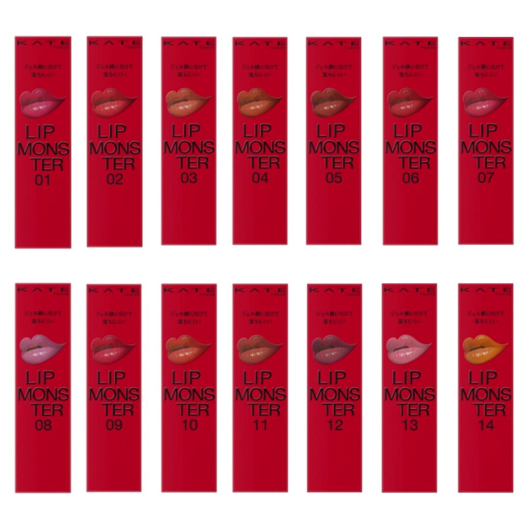 Japan KATE Tokyo Lip Monster With 14 Colors 0.2g Made In