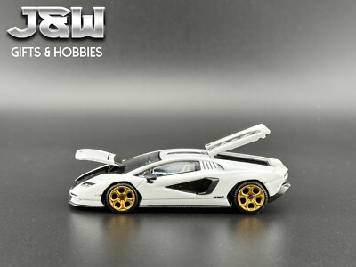 Pop Race Lamborghini Countach LPI 800-4 White 1/64 | eBay