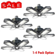 12000000LM LED Garage Light Deformable Bulb Super Bright Work Shop Ceiling Light