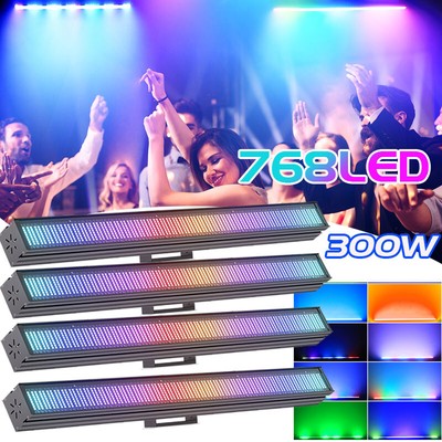 300W RGBW 768LED Wall Wash Light Strobe DMX Stage DJ Light Party Show Light