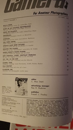 Camera World - 5 x 1960s Australian photography magazines - Picture 6 of 10