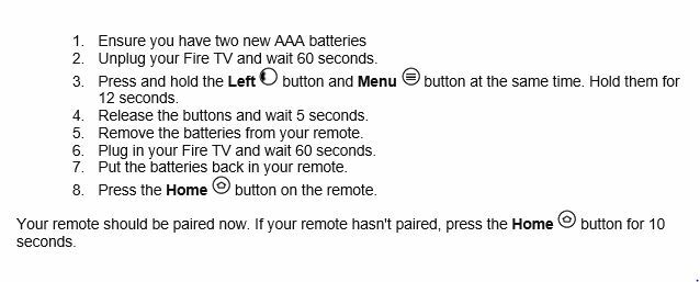 Amazon Fire TV Stick PE59CV Original Replacement Remote Control Voice Control