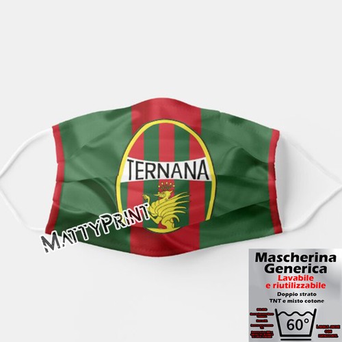 Mascherina generica personalizzata Ternana calcio ultras tifosi fere  rossoverdi | eBay
