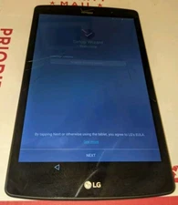LG TABLET 16GB Wi-Fi VERIZON VK815 Black Tablet 8.3" Screen Issue -Factory Reset