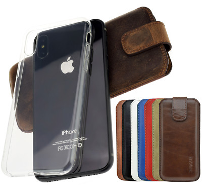iPhone 6 | 6s Hülle Tasche Schutzhülle Echt Ledertasche Handytasche Silikon Case