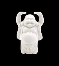 Vintage White Porcelain Made In Japan Buddha Figurine 4 1/4" Tall