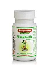 Baidyanath Ayurvedic Punarnavadi Guggulu 80 Tablets Gout, edema, Rheumatoid Arth
