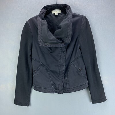 Anthropologie Marrakech Moto Jacket Womens XS Gray Faravel Asymmetric Zip 