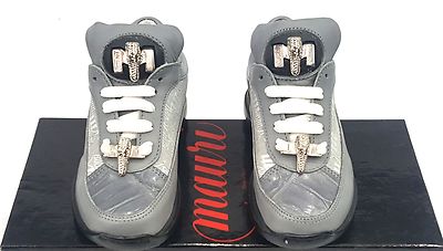 MAURI KIDS SHOES BABY CROC NAPPA LEATHER GRAY 100% AUTHENTIC  display picture 1