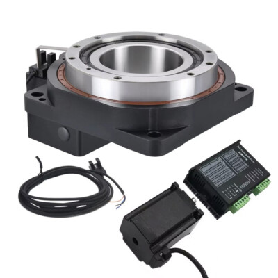 CNC Hollow Rotary Table Nema23 Electric Turntable Replace DD Motor Cam Splitter