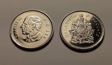2025 UNC 50 cents, Canada, half dollar, Charles III, from mint wrapped roll.