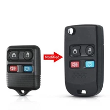 4 Buttons Modified Folding Flip Fob Remote Key Shell For Ford Explorer Focus