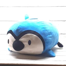 Bun Bun Blue Bird Stackable Stuffed Animal Floor Pillow 12" Basic Fun 2017