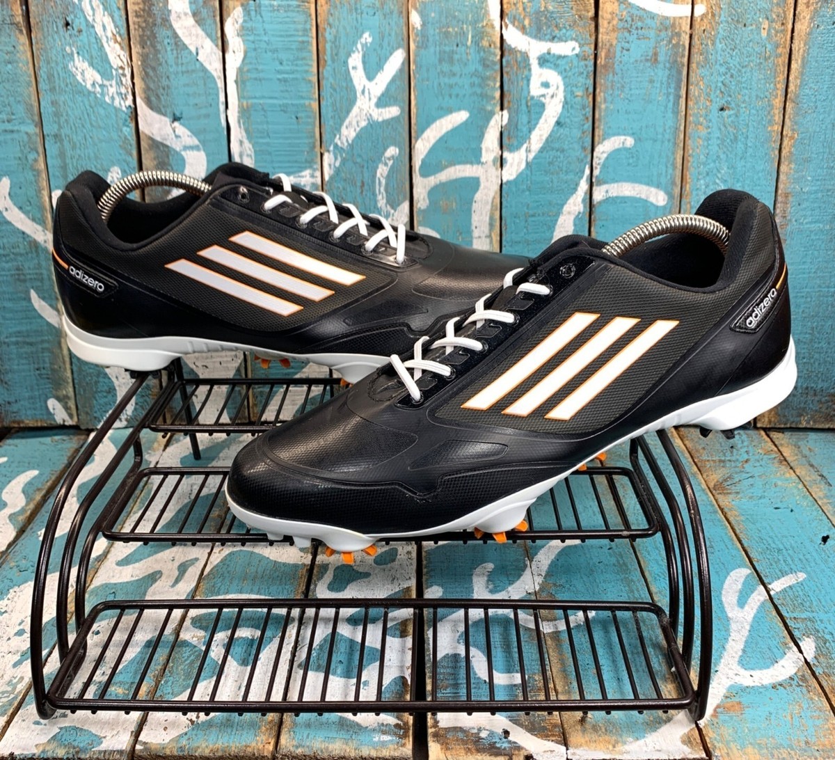 ADIDAS Adizero One Men's Golf Shoes Black/White Q46806 Size 12