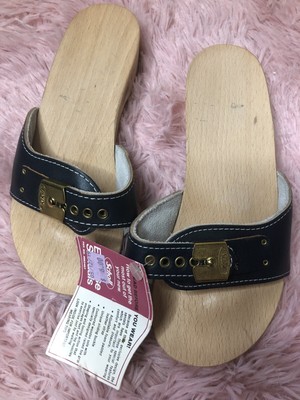 wooden exercise sandals