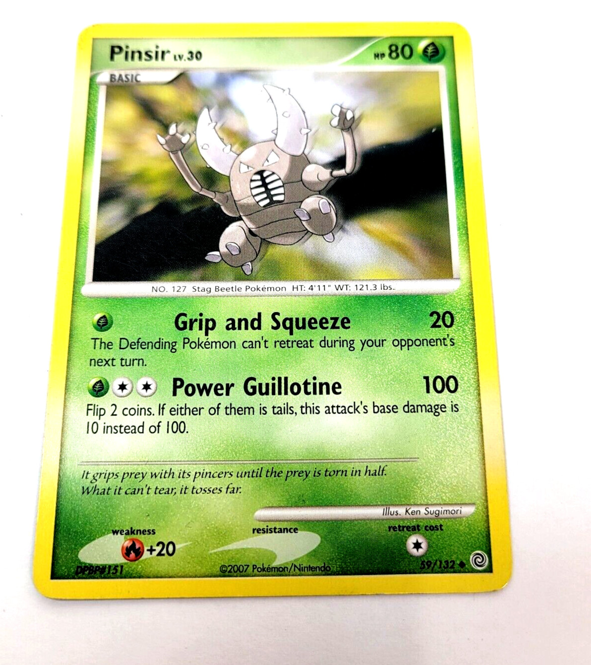 Pokemon TCG Card 2007 Secret Wonders - Pinsir 59/132