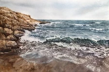 Original Paintings Seascape Painting Sea Painting Sea Watercolor
