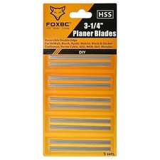 FOXBC 3-1/4 Inch Planer Blades, for Wen 6530, Ryobi,Craftsman (HSS) 10 Pack