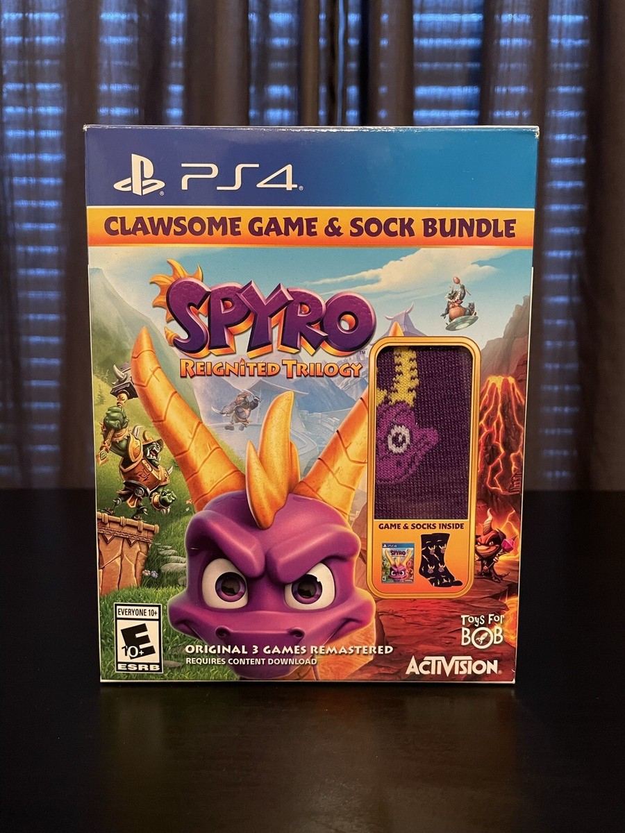 Spyro Reignited Trilogy PlayStation PS4 Clawsome Game Sock