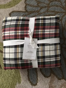 Nwt Pottery Barn Denver Plaid Duvet Cover King California King