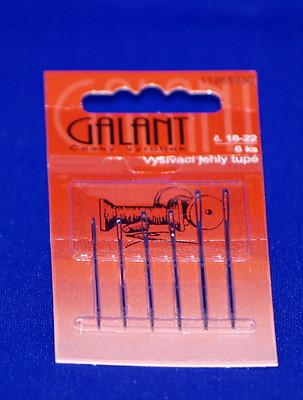 6 Sticknadeln mit oder ohne Spitze 18/22