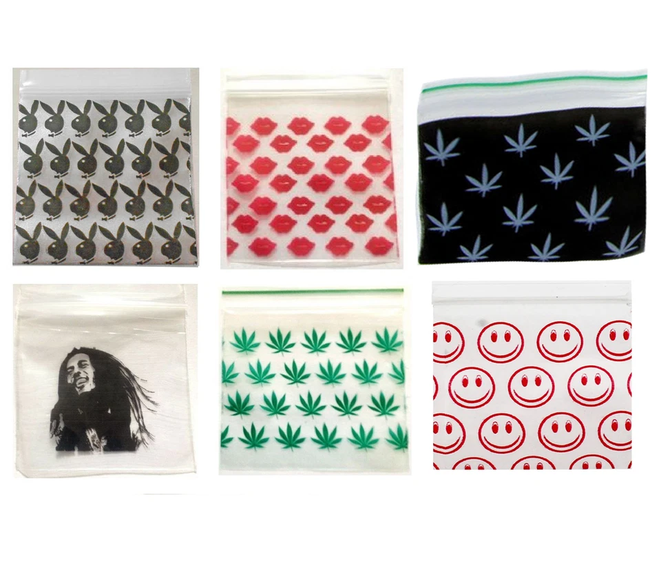 100, 500 Pack Small Plastic Bags Grip Seal Polythene Baggies Baggys Resealable