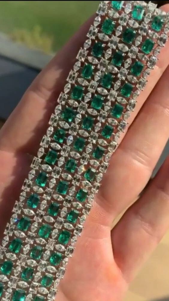 Synthetic emerald jewelry cheap