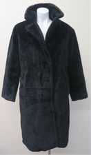 The White Company-faux Fur Single Breasted Coat-xs-black