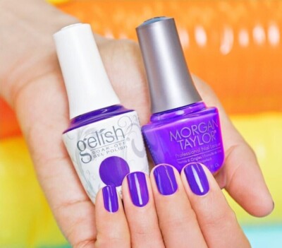 Gelish Duo  Soak-Off Gel + Lacquer - Update to Plaid Reputation - Pick Any Color