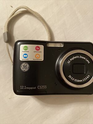 GE C1233 12MP Digital Camera with 3X Optical Zoom Black with GE C1233 12MP Digital Camera with 3X Optical Zoom Black with