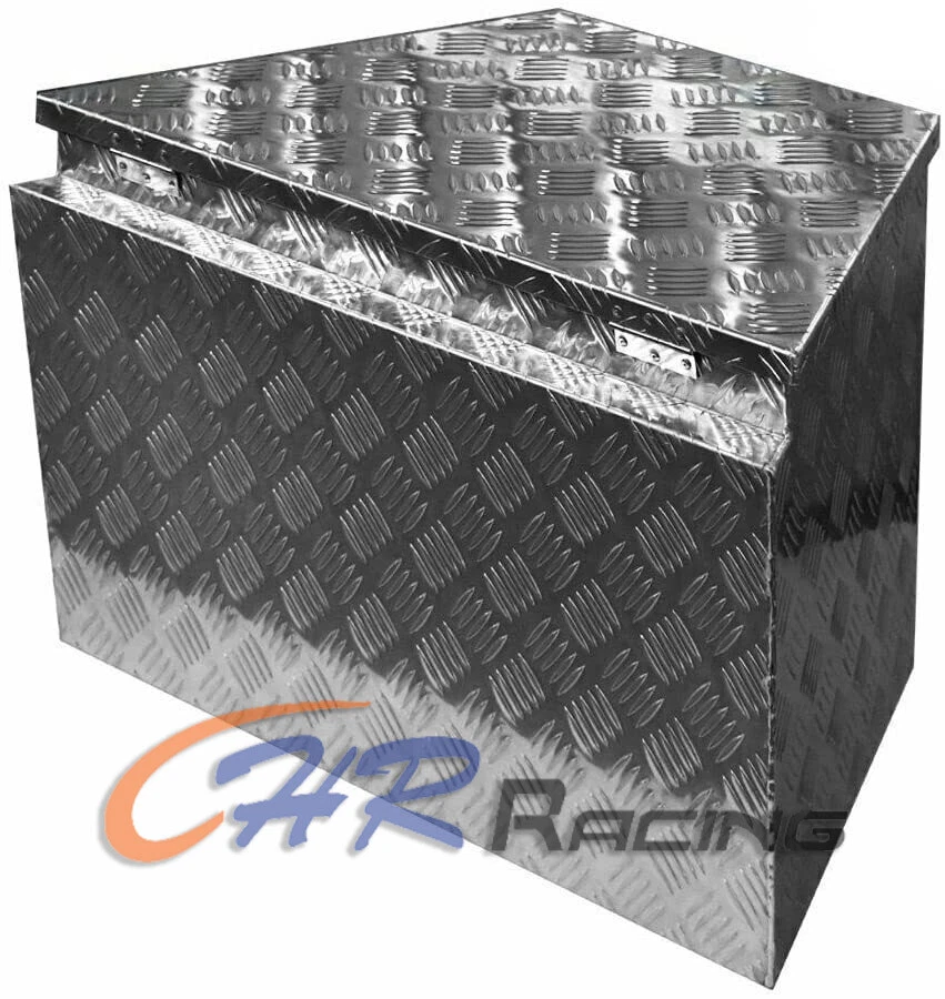 Casa rodante camioneta pickup 29"x15,2"x18" caja de herramientas debajo de la cama remolque de almacenamiento con bloqueo Foto 3 de 4