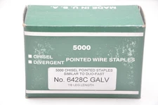 Duo-Fast  6428C  7/8" Chisel Point Staple, 1 case of 10 boxes (Made by Zeb)